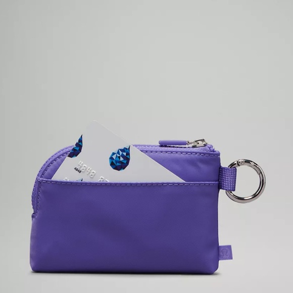 Lululemon Clippable Card Pouch NWT - Dark Lavender / White Opal - Picture 3 of 7